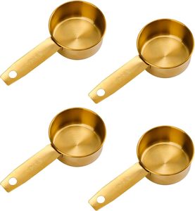 Juego de Cucharas Medidoras de Acero Inoxidable, Personalizadas, de 20 ml y 60 ml, para Sólidos y Líquidos, Ecológicas, Aptas para Lavavajillas - Product Image 1