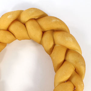 पालतू जानवरों का इलाज करने वाले निर्माताओं को रेवड रिंग प्राकृतिक ब्रेडेड डोनट डॉग डॉग दांतों की हड्डी के स्नैक्स का इलाज करता है। - Product Image 6