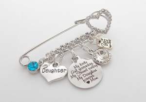 ของขวัญแต่งงานสีฟ้าสำหรับเจ้าสาว เข็มกลัดติดชุดเจ้าสาว สายรัดข้อเท้า ดอกไม้ประดับ ของที่ระลึก จี้หกเพนส์ ของชำร่วยงานแต่งงาน เข็มกลัดโลหะผสม - Product Image 3