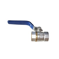 Vanne à boisseau sphérique en laiton durable en gros d'usine précision CNC longue poignée Double filetage interne DN15 vanne d'eau manuelle OEM