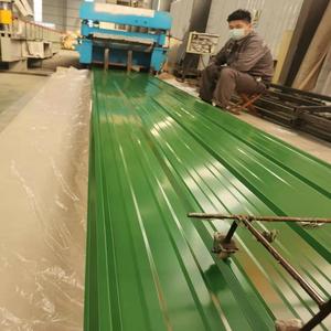 Telhas de folha de cortar ral5009 ppgi, telhas para casa, placa de aço enrolado, <span class=keywords><strong>metal</strong></span> popular, 0.22mm, folha azul, corte de cor ral - Product Image 3