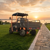 Maiba Véhicule Électrique Tout-Terrain Agricole à Cabine Ouverte, Quatre Roues, Transporteur de Marchandises, Batterie au Plomb Durable, pour le Transport et la Récolte en Verger