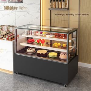 ثلاجة عرض الكيك والمعجنات للمخابز بسعر الجملة من المصنع، خزانة تبريد وعرض مع إضاءة LED لمحلات الحلويات - Product Image 3