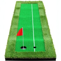EVA Putting Green tapis d'entraînement pliant portable intérieur/extérieur aide à l'entraînement au swing rugueux épaissi