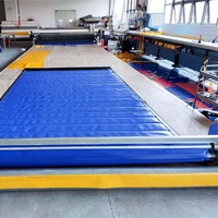 Porte à enroulement rapide isolante pour projets de chambre froide, en PVC, surface finie, automatique, avec système de réparation d'impact