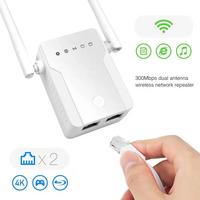 MTK7628 300Mbps 2 pièces antenne 3dBi répéteur WiFi sans fil avec 2x10/100Mbps port LAN