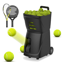 Machine à tennis automatique PUSUN PT-SMART, grande capacité, lanceur de padel, exercices programmables, robot portable avec application pour la pratique