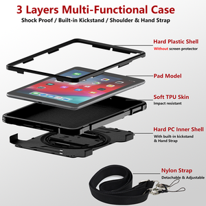 Nouvelle arrivée Fashion Style TPU PC Hybrid Combo Case pour <span class=keywords><strong>Apple</strong></span> <span class=keywords><strong>iPad</strong></span> 9.7 2017 2018 5th 6th Generation Heavy Duty Case - Product Image 4