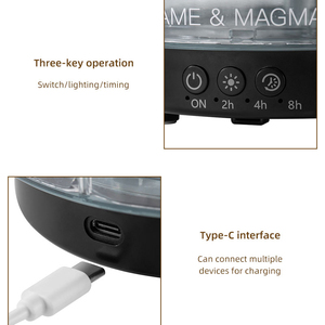 Wholesale Portable Ultrasonic Humidifier Essential <b>Oil</b> Aroma <b>Diffuser</b> Home Simulation Iceberg Aromatherapy USB Power Supply - Product Image 2