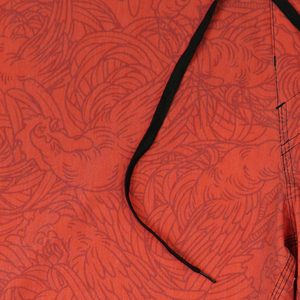 Pantalones cortos de playa para hombre con estampado geométrico naranja de secado rápido para playa/surf - Product Image 6