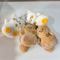 Boneka Kucing Keberuntungan Lucu Trendi Bahan Katun Gantungan Kunci 10cm Unisex