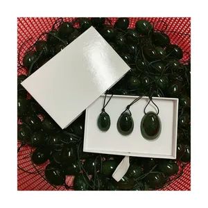 Trade Wholesale Price Natural Stone Nephrite Jade Yoni Eggs Set For Women