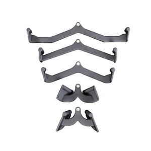 Lot <span class=keywords><strong>de</strong></span> 5 poignées <span class=keywords><strong>de</strong></span> musculation en acier avec logo et couleur personnalisés pour la musculation et le fitness - Product Image 1