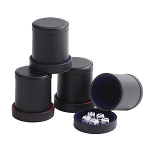 High End Handmade Luxury Customizable Pu Leather <b>Dice</b> Cup Shaker for Ktv Family Games Oem Odm Solid Fashionable - Product Image 3