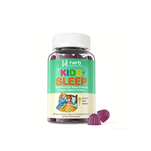 Gomitas veganas naturales con vitaminas para dormir para niños, de marca privada OEM/ODM, sin azúcar, para un buen y profundo sueño, con melatonina. - Product Image 1