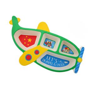 Vajilla Infantil de Dibujos Animados, <span class=keywords><strong>Plato</strong></span> para Niños con Divisiones, Platos de Comida de Fibra de Bambú - Product Image 4