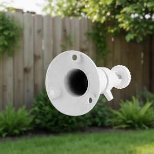 Soporte de pared para cámara de seguridad, ajustable en 360 grados, ajuste universal, para jardín, patio, plástico, blanco - Product Image 2