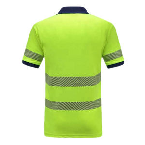 Camiseta de Seguridad de Manga Corta, <span class=keywords><strong>Alta</strong></span> <span class=keywords><strong>Visibilidad</strong></span>, Cinta Reflectante Termosellada, Camiseta de Trabajo Transpirable de Seguridad Reflectante - Product Image 5