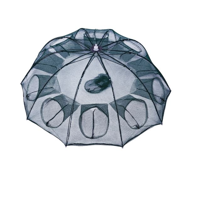 Wholesale Plastic Folding Shrimp Eel Loach Umbrella Fishing Gear Net Cage for River Lobster Lobster Fishing