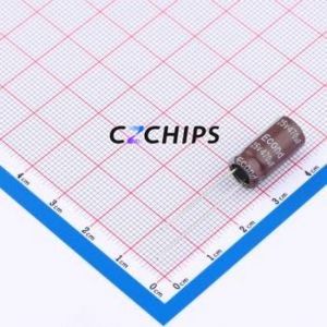 Condensador Electrolítico de Aluminio de 470uF 25V 8x16GL con Orificio Pasante, D8xL16mm 470uF 20% 25V 865mA-100kHz - Product Image 1