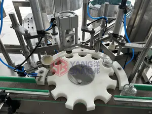 Automatic 4 Heads Perfume Liquid Aerosol Cans Aseptic Spray Bottle Filling Capping Machine Line