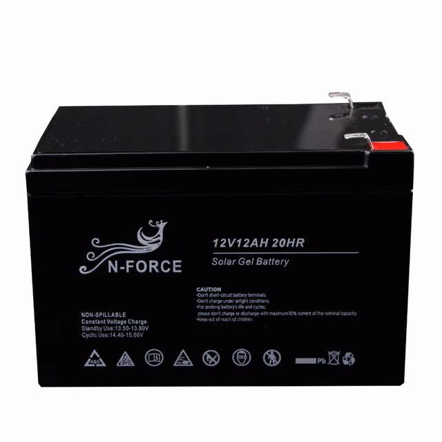 High Quality Gel Agm Deep Cycle 12v 12ah 20ah Rechargeable Lead Acid Battery for Solar System