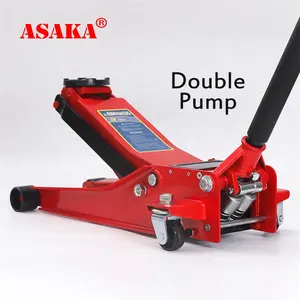 Made In China 3Ton Hydraulische Krik Auto Jack Dubbele Pomp Vloer Jack