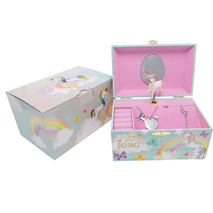Wholesale Customized Cute <b>Wooden</b> Unicorn Ballerina Musical <b>Box</b> Jewelry Storage <b>Box</b> Gift for Girls - Product Image 2