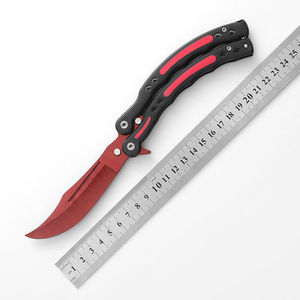 <strong>Butterfly</strong> Training <strong>Knife</strong> <strong>Trainer</strong> Exercises 3d Mode Outdoor Exercise Blunt Blade Without Sharpening Rotary Pocket <strong>Knife</strong> - Product Image 2