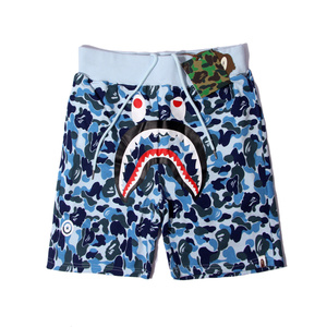 Shorts de sport décontractés unisexes de qualité supérieure, motif tête de requin, camouflage double face, style streetwear, 1:1 - Product Image 3