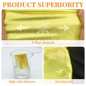 Di alta qualità rosso lucido mistica stampa a caldo lamina metallica elastan in Nylon <span class=keywords><strong>Spandex</strong></span> tessuto costumi da bagno Performance Wear tessuti - Product Image 2