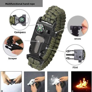 Ensemble d'outils multifonctionnels de survie en plein air de 13 pièces, équipement de camping pour l'aventure, la défense personnelle et les premiers secours, entièrement étanche 20L - Product Image 2