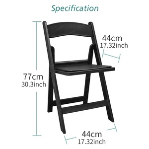 A buon mercato All'aperto Garden Chiesa Commercio All'ingrosso Da Sposa Bianco di <span class=keywords><strong>Plastica</strong></span> Della Resina Sedia Pieghevole - Product Image 3