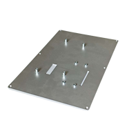 Support de fixation en tôle d'aluminium CNC pour équipement industriel