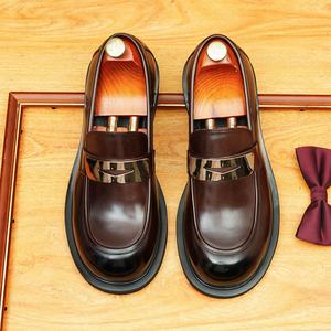 Nuevo Zapato de Vestir de Cuero para Hombre, Estilo Británico, Casual de Negocios, Transpirable, para Boda - Product Image 5