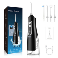 Tragbarer 310ml Dentaler Wiederaufladbarer Wasserflosser 1500mAh Akku IPX7 Wasserdichter Wasserflosser zur Zahnreinigung