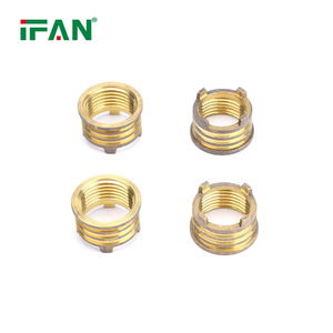 IFAN ücretsiz örnek çin toptan pirinç dolgu somunu plastik Ppr uydurma pirinç dişli ekle - Product Image 2