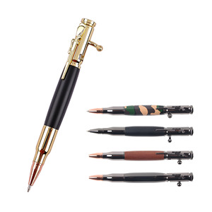 Wholesale Bolt Action Gun Creative Multi-function Gift Metal Click Ballpoint Tactical <b>Pen</b> Machine With Customized Logo - Product Image 1