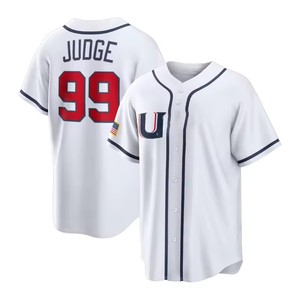 Camisetas de Béisbol de EE. UU. Nuevas para Hombre 2026 # 99 Aaron Judge # 24 Bryce Harper # 30 Prendas Deportivas Transpirables con Bordado de 30 Skenes - Product Image 2