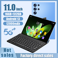 Tablet S23U Streamer de 11 Pulgadas, 16 GB, 1 TB, 108 MP, Redes Sociales, Batería de Larga Duración de 8000 mAh, Tablet de Dibujo 5G, Accesorios al por Mayor, OEM