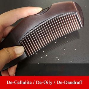 Peigne anti-pelliculaire en plastique, design évidé, peigne énergétique, peigne dégraissant pour cheveux gras, vente en gros d'usine - Product Image 4
