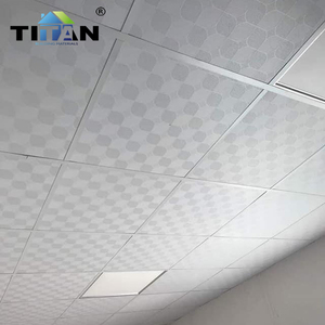 238 7MM <strong>Lambris</strong> <strong>Pvc</strong> Faux Platre Plafond <strong>PVC</strong> Laminated White Gypsum Ceiling Tiles - Product Image 5