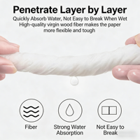 Papier toilette en rouleau jumbo blanc de qualité supérieure, ultra doux, en pâte de bois vierge, écologique, pour usage commercial