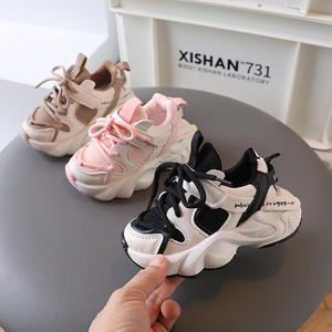 Zapatillas Deportivas Unisex Negras y Rosas para Niños, Plataforma al por Mayor, Zapatos de <span class=keywords><strong>Tenis</strong></span> para Niños, Moda Deportiva, Zapatos para Caminar para Bebés, Niños y Niñas - Product Image 1