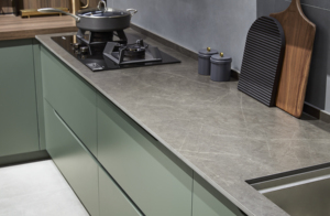 Gabinete de cocina grande de diseño moderno, organizador de despensa, gran oferta, muebles de cocina verdes, productos de cocina de piedra de cuarzo de todo tipo - Product Image 4