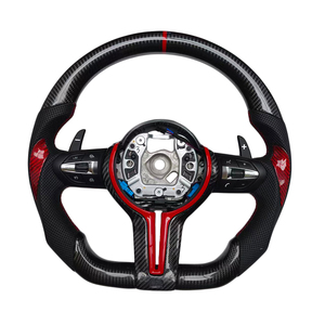 Volante Deportivo de Fibra de Carbono y Cuero para Autos Serie 3, 4 y 5, Modelos F10, F30, F90, F01, F02, F12 y F13 - Product Image 1