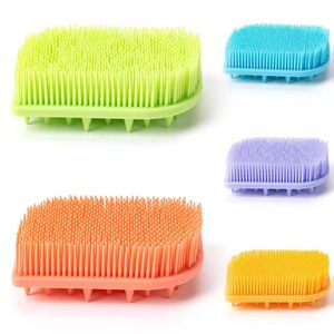 Multifunctional Body Back Brush Silicone Long Handle Massage Shower Cleaning Remove Exfoliating Face Bath Brush Set - Product Image 1