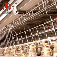 Cage d'élevage de type H, cage à poussins à 4 niveaux avec alimentation et abreuvement automatiques, élimination des excréments pour poussins.