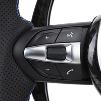 Volant en cuir personnalisé en fibre de carbone forgée pour BMW Série E X5 E70 X6 E71 E72 E81 E82 E87 E88 M3 E90 E91 E92 E93 X1 E84
