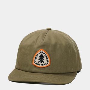 หมวกแก๊ปปักลายผ้าฝ้าย 5 ชิ้น แบบไม่มีโครง ปักโลโก้ตามสั่ง สีเขียวมะกอก ปีกหมวกโค้งเล็กน้อย - Product Image 1